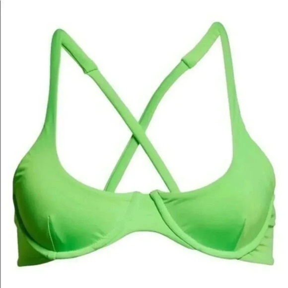 ISA BOULDER SWIM GREEN TOP NWOT B57 - Picture 1 of 5